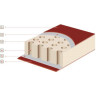 Коврик самонадувающийся ALEXIKA TRAVEL 66 бордовый 9322.3108